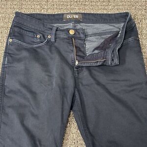 Black Straight Jeans with Smooth Finish
